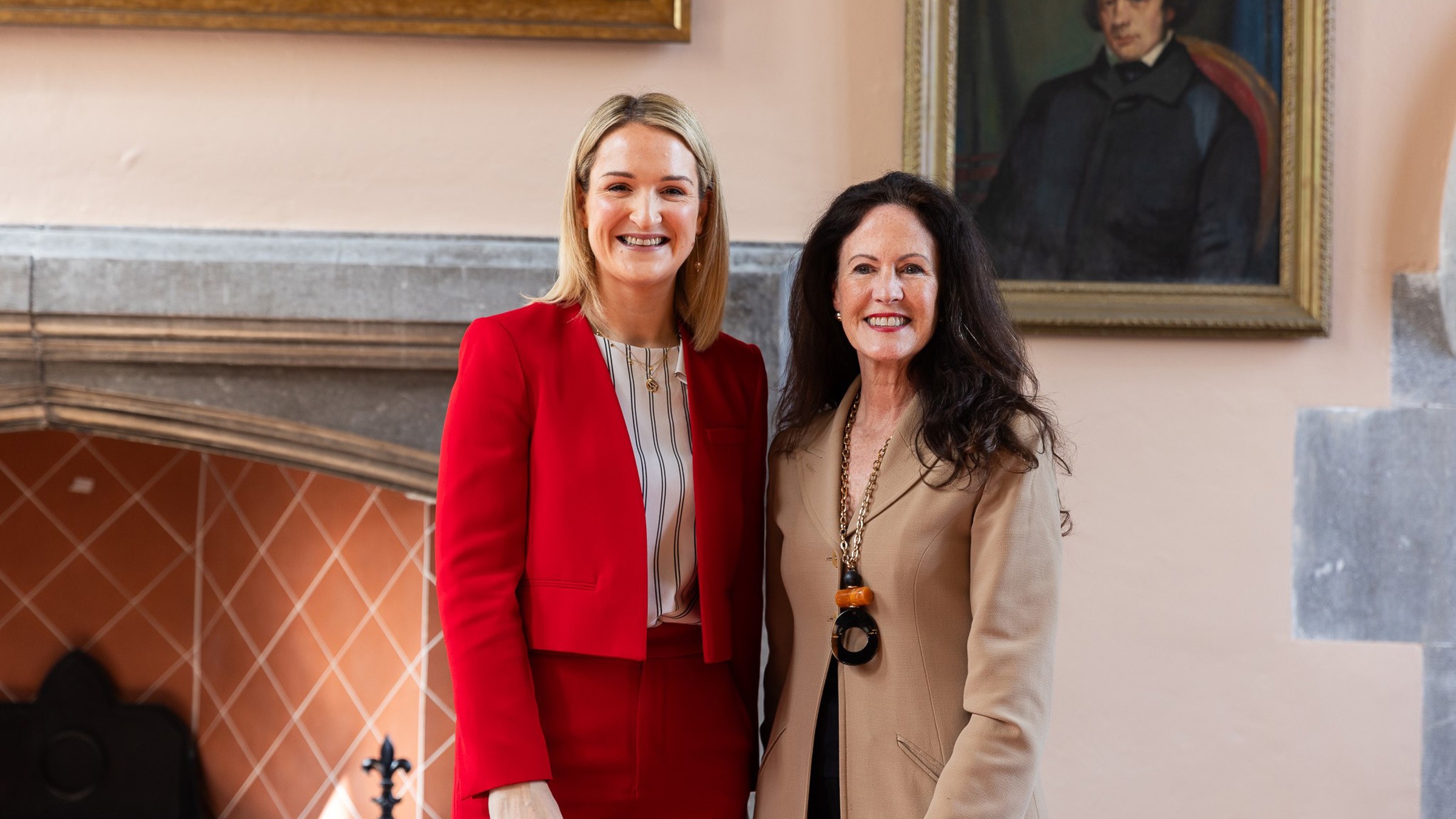 Minister McEntee and Dr Jean van Sinderen-Law from UCC.