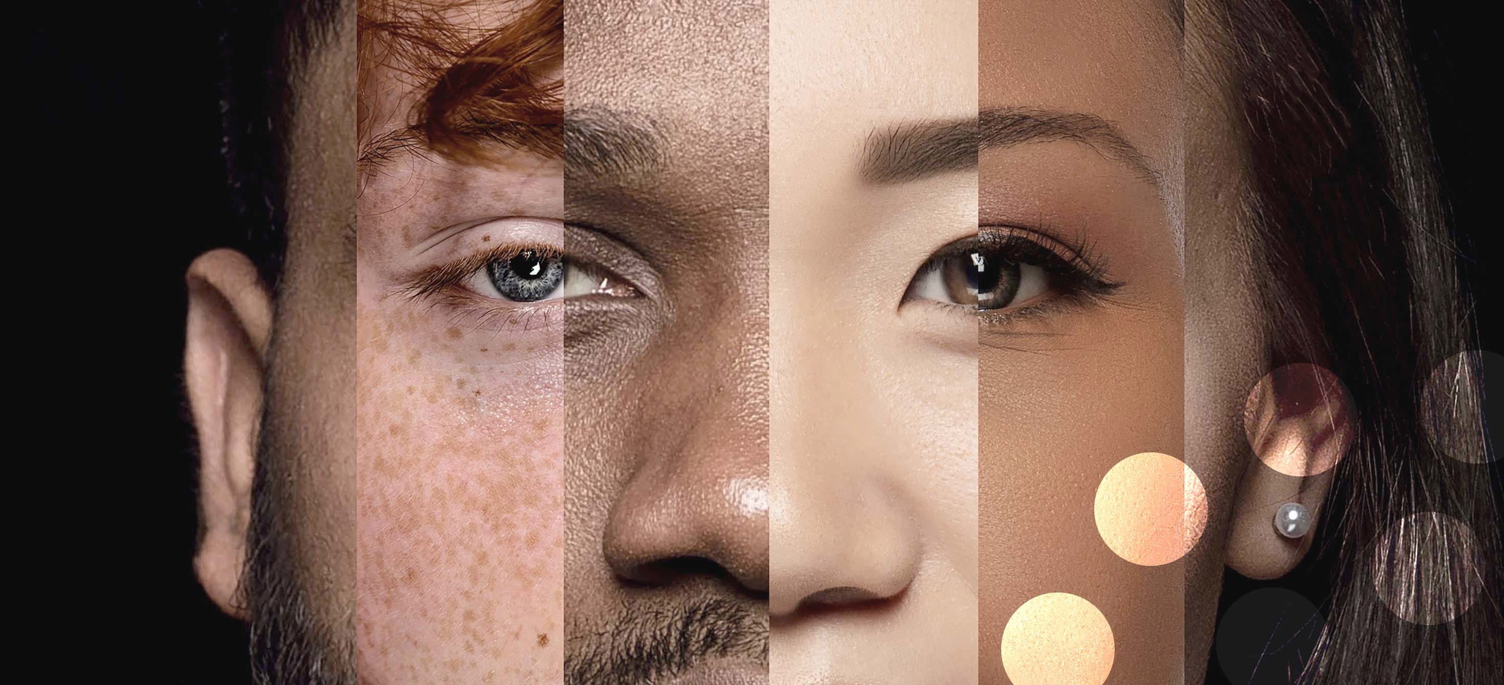 A collage of faces.