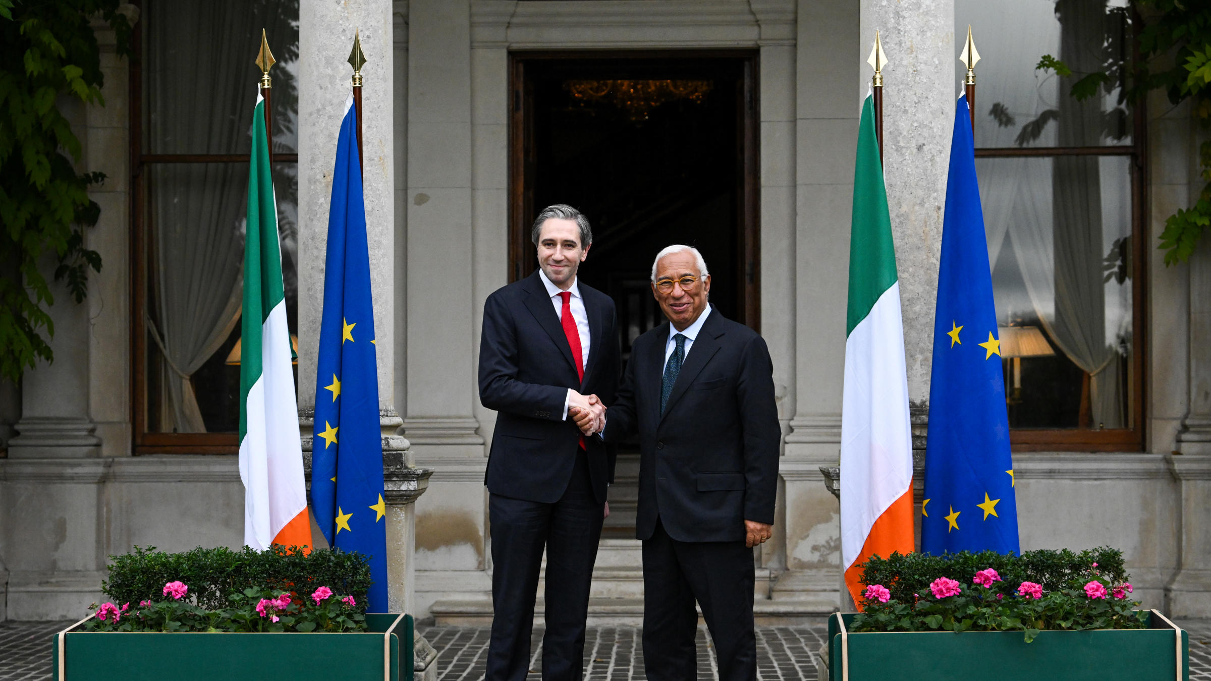 Two men shaking hands